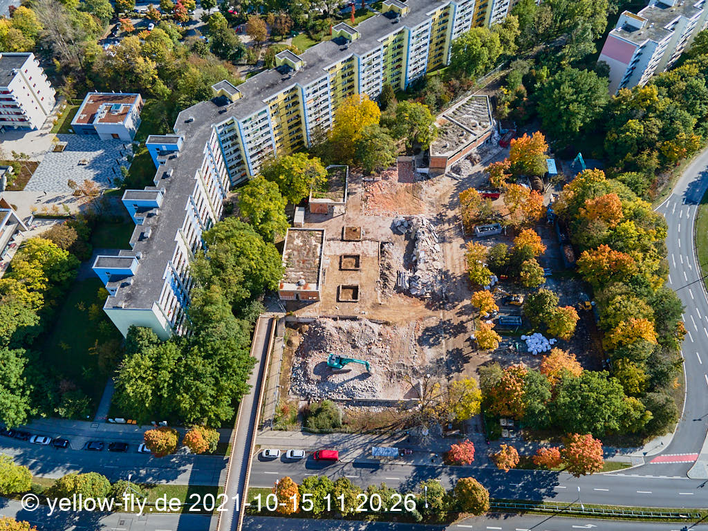 15.10.2021 - Luftbilder vom Abriss unseres Quiddezentrums